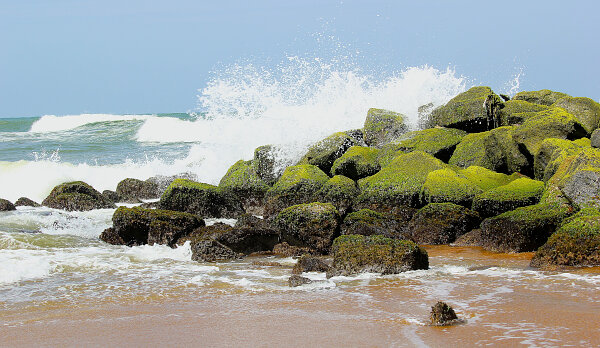 Kalutara Beach Rocks
