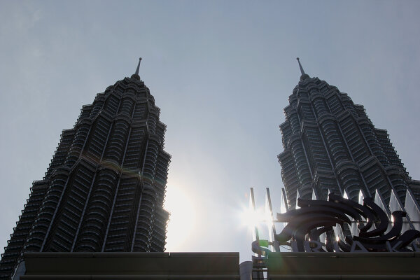 Sunburst Between Towers